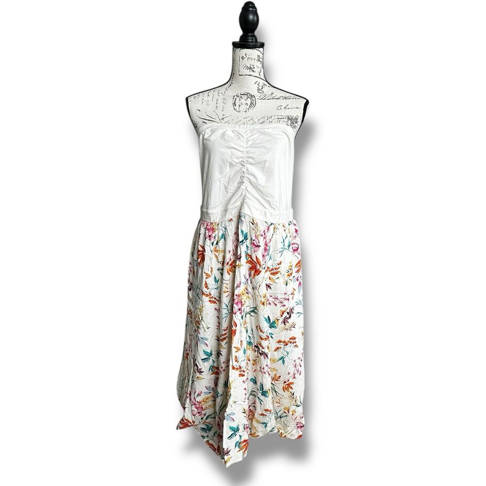 New Torrid Plus Midi Jersey Challis Sweetheart Tube Dress Carrie Floral Size 2